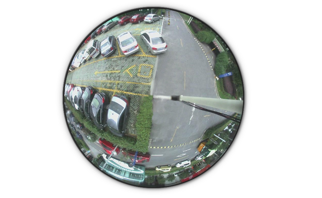 Panoramic surveillance dome camera
