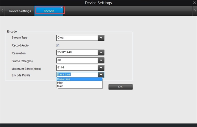 reolink client change device position